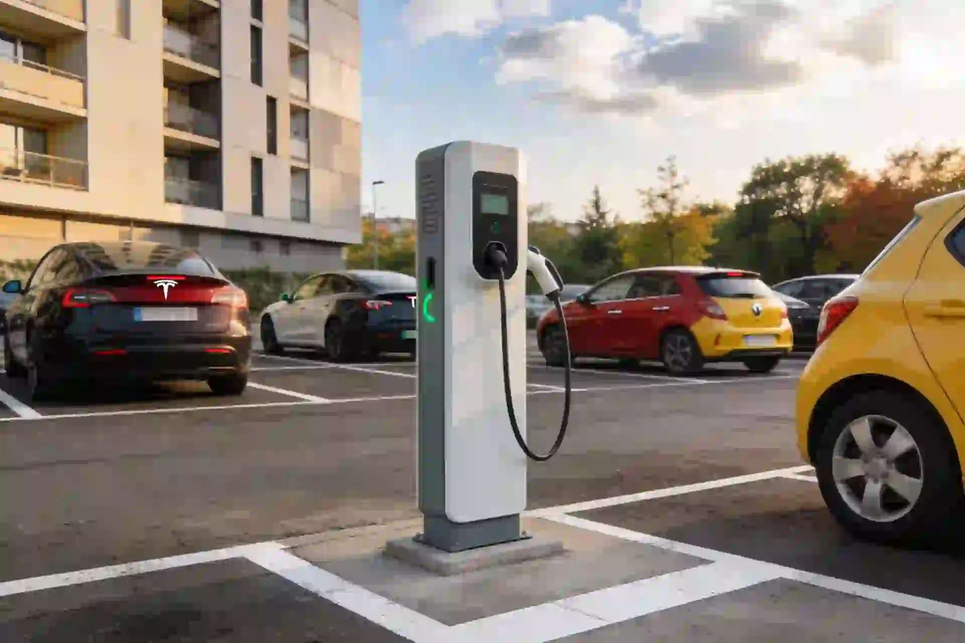 Installation borne de recharge à Mouzon